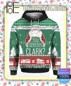 National Lampoon's Christmas Vacation You Serious Clark Pullover Hoodie Jacket a