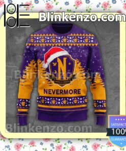 Nevermore Academy Christmas Sweatshirts a