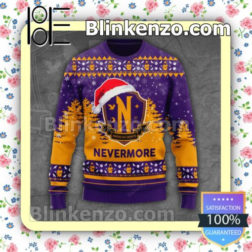 Nevermore Academy Christmas Sweatshirts a