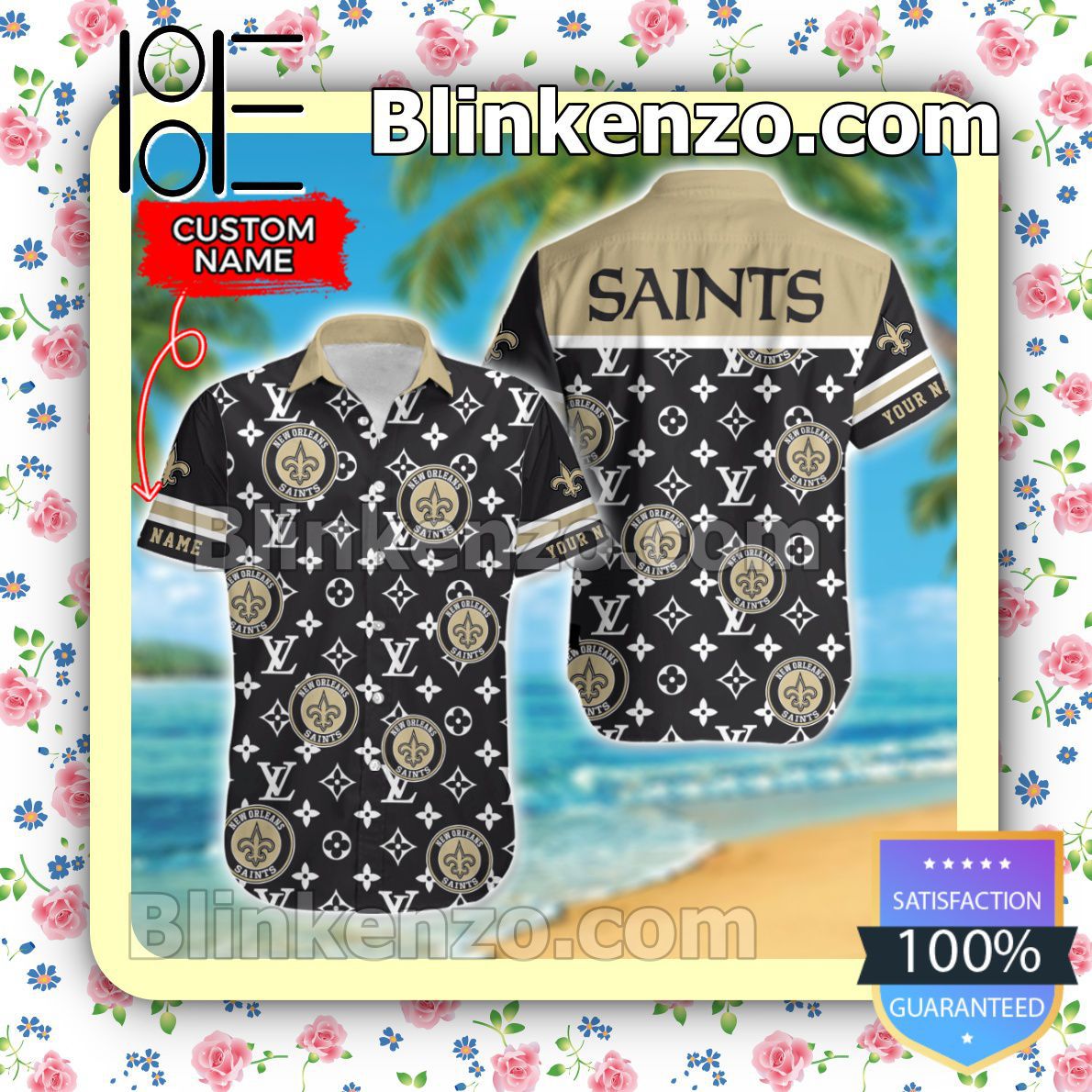 New Orleans Saints Louis Vuitton Men Shirts - Blinkenzo