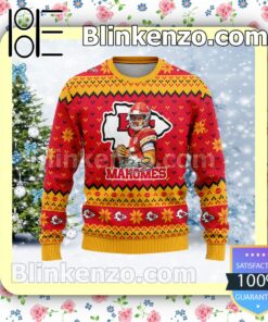 Patrick Mahomes Allen Merry Xmas Kansas City Chiefs Sport Christmas Sweatshirts a