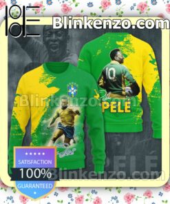 Pelé Legend Of Football Signature Pullover Hoodie b