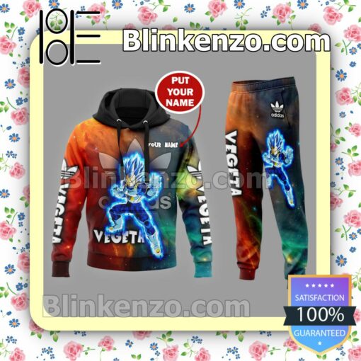 Personalized Adidas Vegeta Dragon Ball Pullover Hoodie Men