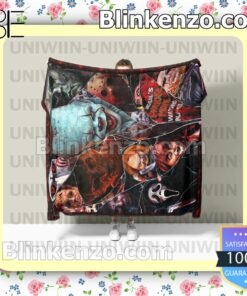 Personalized Horror Movie Watching Queen King Blanket c
