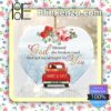 Personalized Love Couple Red Truck God Blessed The Broken Road That Led Me Straight To You Hanging Ornaments