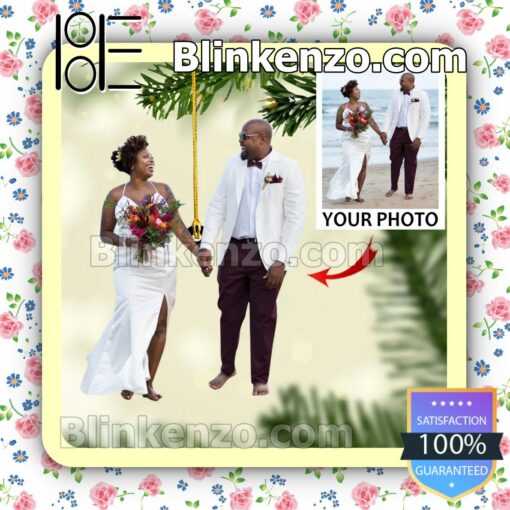 Present Personalized Photo For Couple Hanging Ornaments
