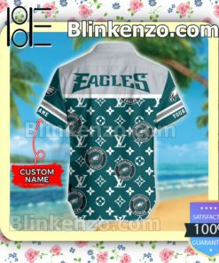3D Philadelphia Eagles Louis Vuitton Men Shirts