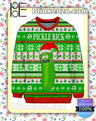 Pickle Rick Funny Christmas Sweatshirts