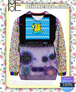 Pikachu Game Boy Color Christmas Sweatshirts
