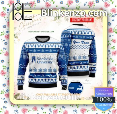 Saint Ambrose University Uniform Christmas Sweatshirts