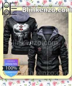 Southampton Club Leather Hooded Jacket