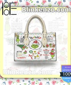The Grinch Believe Leather Totes Bag b