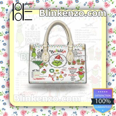 The Grinch Believe Leather Totes Bag b