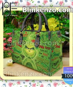 The Grinch Stink Stank Stunk Leather Totes Bag