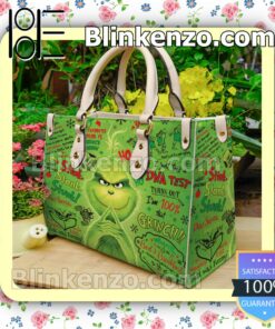 The Grinch Stink Stank Stunk Leather Totes Bag a