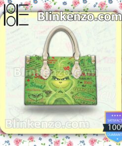 The Grinch Stink Stank Stunk Leather Totes Bag c