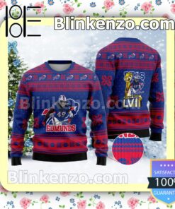 Tremaine Edmunds #49 Buffalo Bills Sport Christmas Sweatshirts