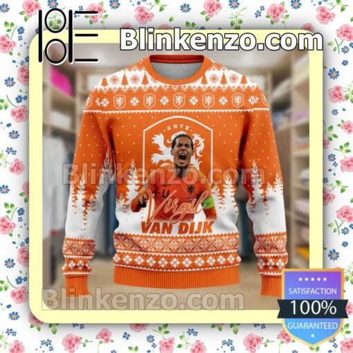 Virgil Van Dijk - Holland Fifa 2022 Sport Christmas Sweatshirts a