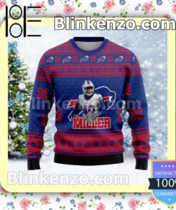 Von Miller Buffalo Bills Sport Christmas Sweatshirts a