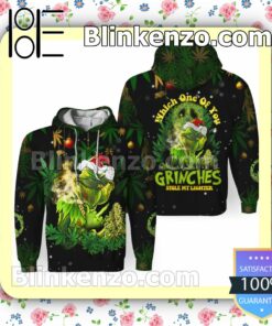 Weed Which One Of You Grinches Stole My Lighter Cannabis Hooded Sweatshirt