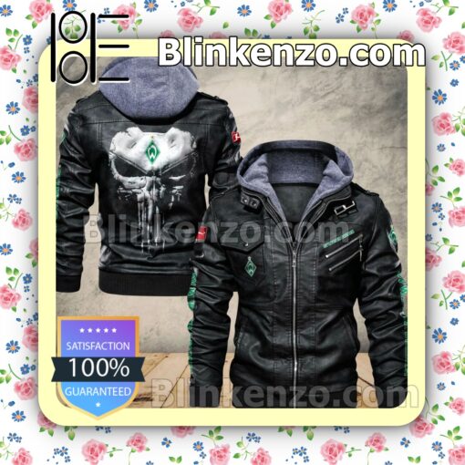 Werder Bremen Club Leather Hooded Jacket