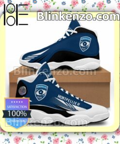 Montpellier Herault Rugby Logo Sport Air Jordan Retro Sneakers