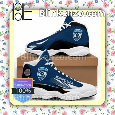 Montpellier Herault Rugby Logo Sport Air Jordan Retro Sneakers