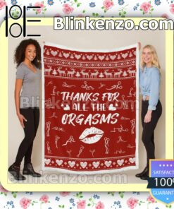 Gorgeous Thanks For All The Orgasms Throw Blanket