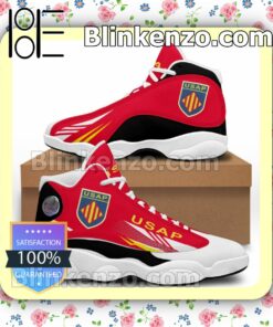 USA Perpignan Logo Sport Air Jordan Retro Sneakers