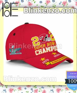 2023 Super Bowl LVII Champions Kansas City Chiefs Adjustable Hat b