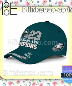 2023 Super Bowl LVII Champions Philadelphia Eagles Adjustable Hat a