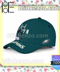A.J. Brown 11 Philadelphia Eagles Super Bowl LVII Champion Adjustable Hat b