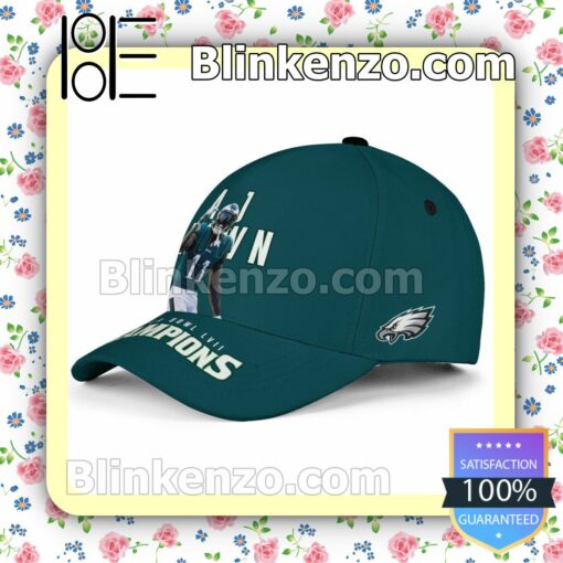 A.J. Brown 11 Philadelphia Eagles Super Bowl LVII Champion Adjustable Hat b