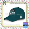 A.J. Brown It Is A Philly Win Philadelphia Eagles Champions Super Bowl Adjustable Hat