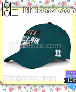 A.J. Brown It Is A Philly Win Philadelphia Eagles Champions Super Bowl Adjustable Hat
