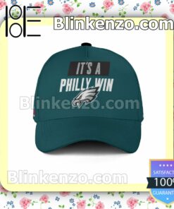 A.J. Brown It Is A Philly Win Philadelphia Eagles Champions Super Bowl Adjustable Hat a
