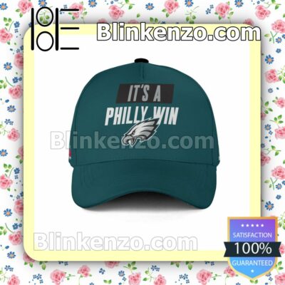 A.J. Brown It Is A Philly Win Philadelphia Eagles Champions Super Bowl Adjustable Hat a