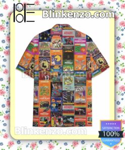 Atari 2600 Game Box Cover Men Casual Shirt a