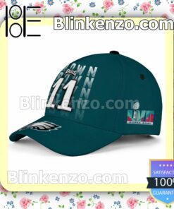 Brown 11 Super Bowl Champion Philadelphia Eagles Adjustable Hat b