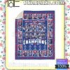 Buffalo Bills Back To Back To Back Afc East Division Champions 2022 NFL Quilted Blanket