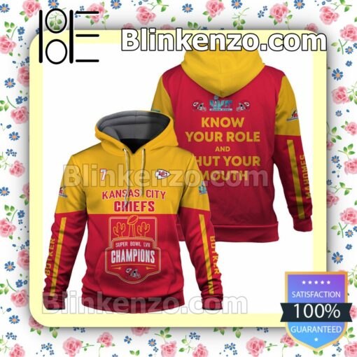 Butker 7 Kansas City Chiefs Know Your Role And Shut Your Mouth Pullover Hoodie Jacket