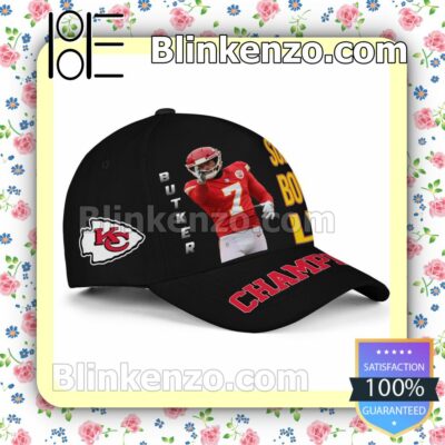 Butker Kansas City Chiefs Super Bowl LVII Champions Adjustable Hat a