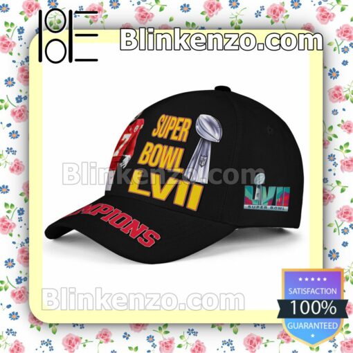 Butker Kansas City Chiefs Super Bowl LVII Champions Adjustable Hat b