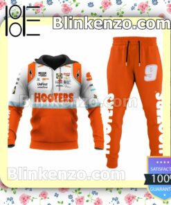 Car Racing Hooters Orange Pullover Hoodie Jacket And Joggers