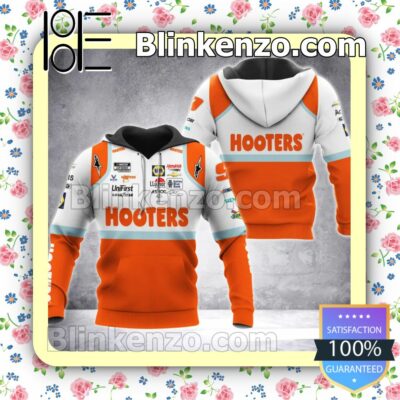 Car Racing Hooters Orange Pullover Hoodie Jacket And Joggers a