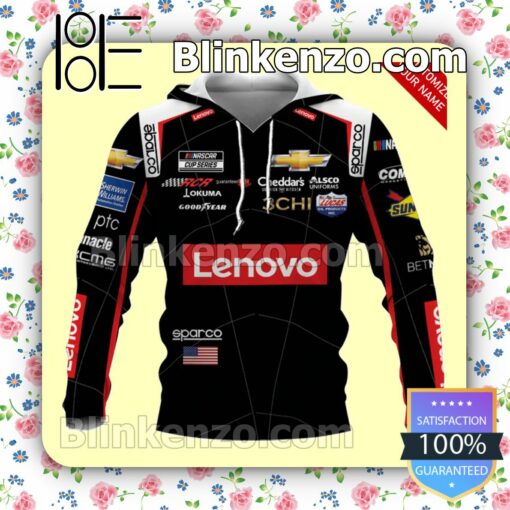 Car Racing Lenovo Tyler Reddick Pullover Hoodie Jacket a