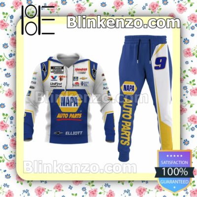 Car Racing Napa Auto Parts Pullover Hoodie Jacket And Joggers a