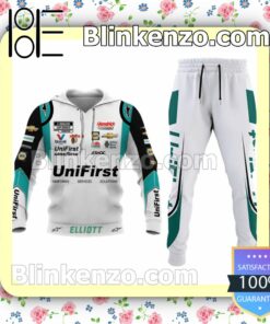 Car Racing Unifirst Turquoise Pullover Hoodie Jacket And Joggers a