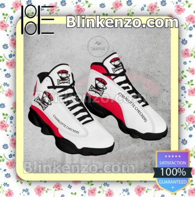 Charlotte Checkers Hockey Nike Running Sneakers a