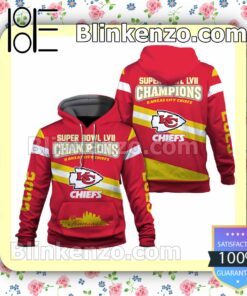 Chiefs 2023 Super Bowl Champions Kansas City Chiefs Pullover Hoodie Jacket
